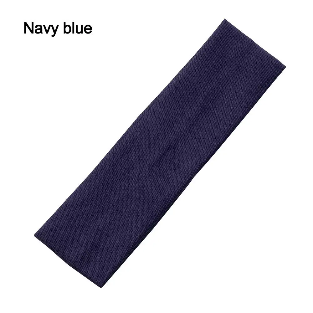 1PC Ribbon Yoga Headwear Fitness Yoga Hair Bands Sports Headbands Elastic Solid Color