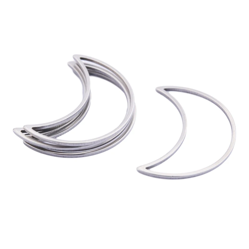 20pcs Stainless Steel Teardrop Earring Findings Circle Components Resin Frame Mold Bezel Charms Connectors For Jewelry Making