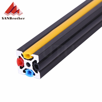 2meter 6mm flat seal 2020 aluminum profile V-Slot Cover / Panel Holder black/orange/blue For CNC CR-10 machine DIY parts
