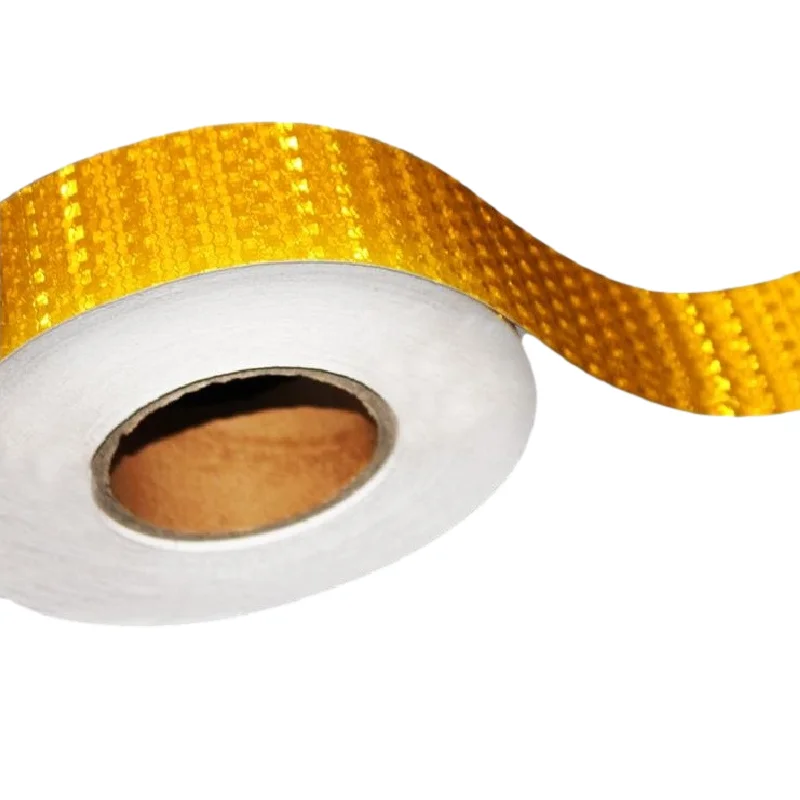 5CM Self-Adhesive Reflective Safety Warning Tape Yellow Reflectior Sticker For Truck Car Motorcycle Bike