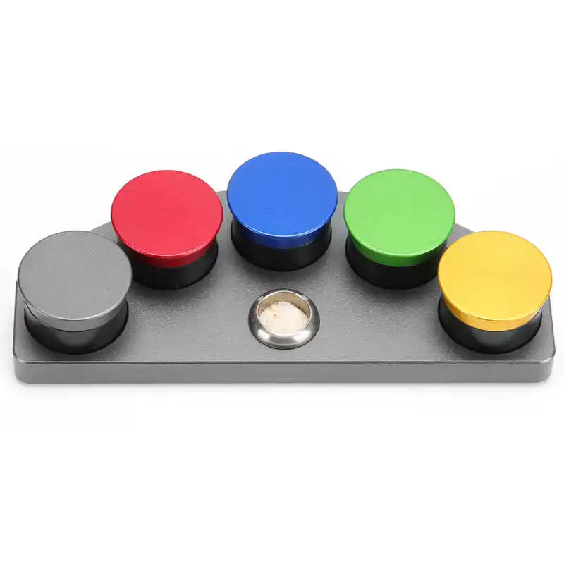 Soporte de engrasador para reloj, plato de aceite resistente al óxido, 5 platos de engrasador con tapa, lubricantes de reparación de reloj, herramienta de almacenamiento de grasa de aceite