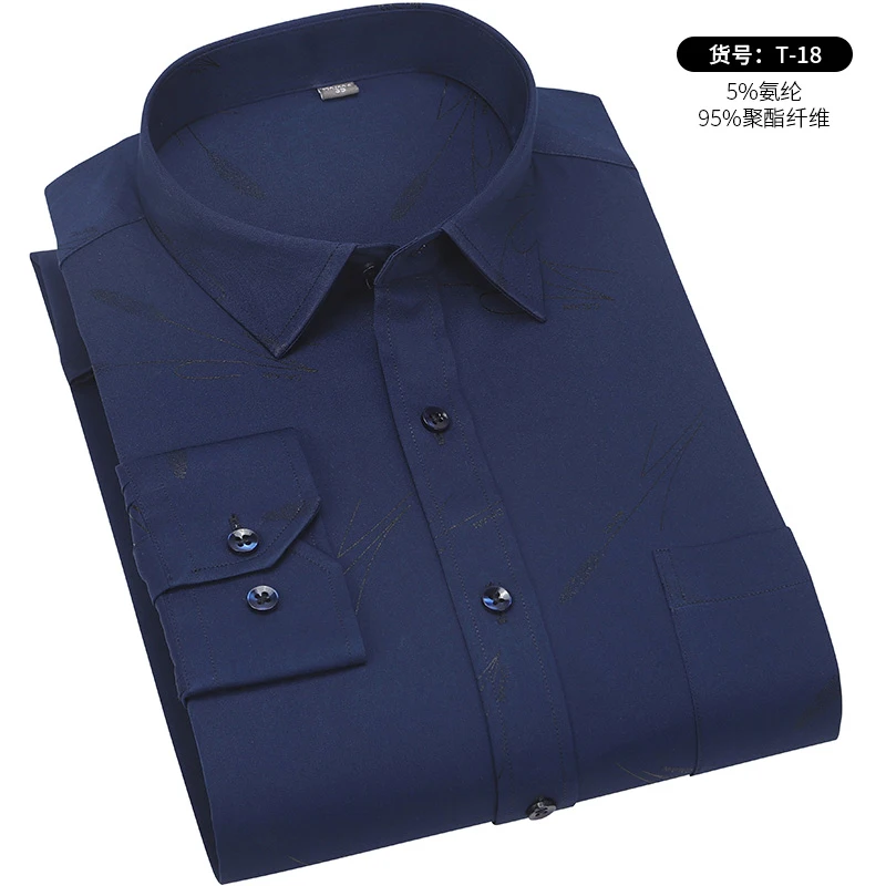 Chemise à manches longues pour hommes, nouvelle collection automne 2020, décontractée, broderie Ramdon, Confortable, doux, Business, Social, DA427