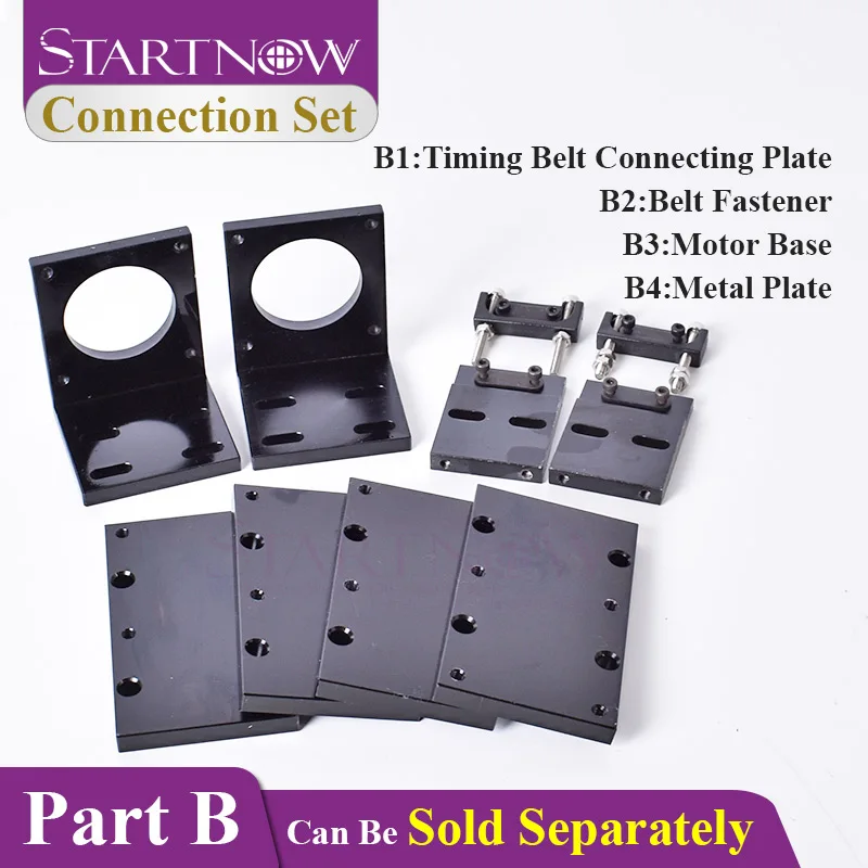 57 Stepper Motor Base Mounting Support & Timing Belt Fastener & Connecting Plate Installation Board For CNC CO2 Laser Machine 