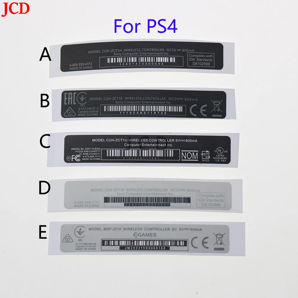 1pcs For PS3  /PS4 slim/1000 1100/1200/ pro onsole Label Sticker Housing Shell Sticker For PS4 Shell Slim Black Back Mark Paste