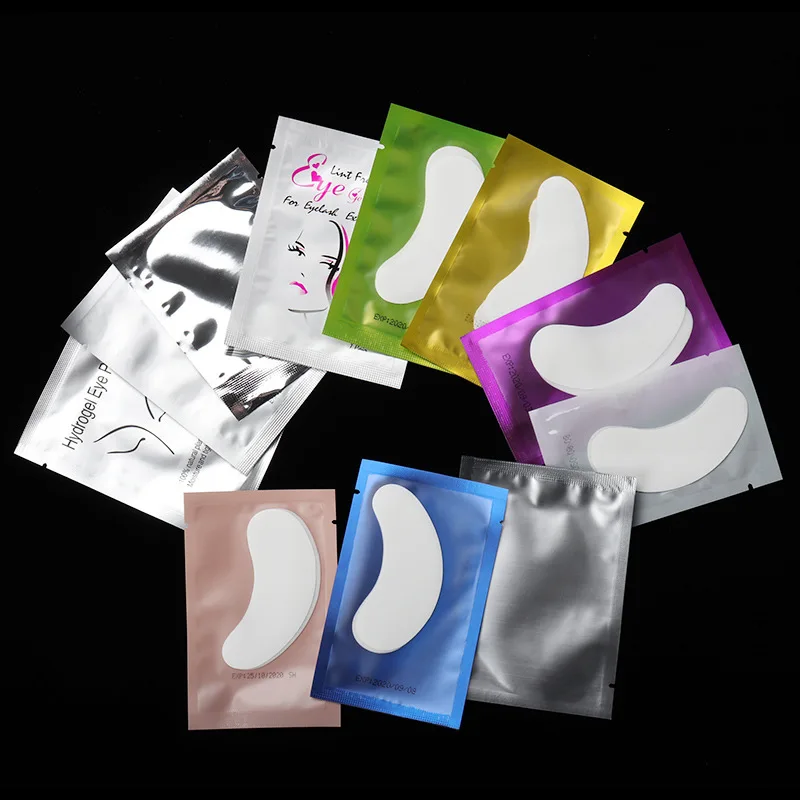 100 Pairs Eyelash Pad Gel Patch Grafting Eyelashes Under Eye Patches For Grafting eyelashes isolated eye sticker Wraps Tools