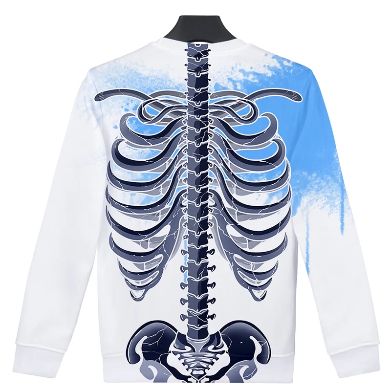 

People Skeleton 3d Hoodies Pullover Fashion Hip Hop Style Men Women Capless Sweatshirt Tops O-neck Long Sleeve Boys Girls Hoodie