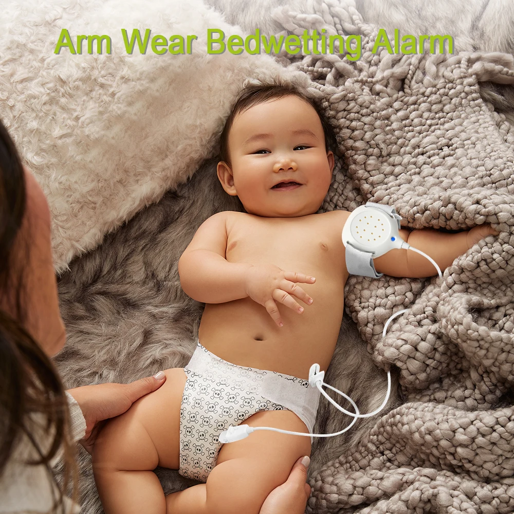 Arm Wear Bedwetting Alarm Baby Toddler Children Potty Training With Sound and Vibration Elder Care Professional Enuresis Alarm