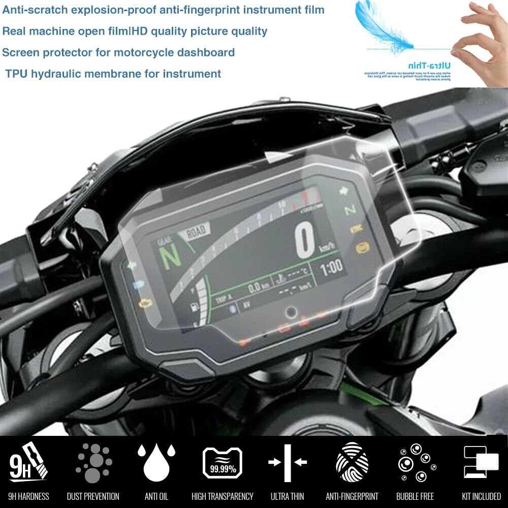 Película protectora de pantalla para motocicleta, película de protección contra arañazos para Kawasaki Ninja 650, 1000, SX, 1000SX, Ninja650, Versys 650, 2020- 2024