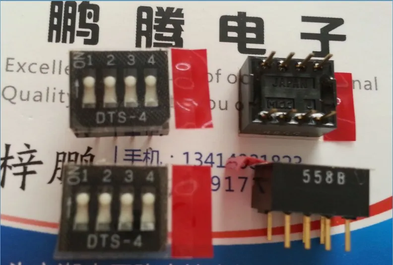 

1PCS DTS-4 Original Japanese MKK in-line 4P code switch 4-digit key type code switch 2.54mm pitch