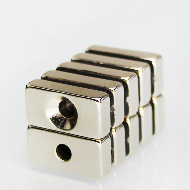 5/10/20/30/50/100pcs 15*10*5-4 Strong Neodymium Magnet hole 4mm Block Permanent Magnetic 15x10x5mm-4mm Powerful Magnets