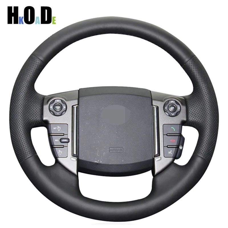 

Black Artificial leather Hand sewing Car Steering Wheel Cover For Land Range Rover Sport 2010-2013 Rover Discovery 4 2010-2016