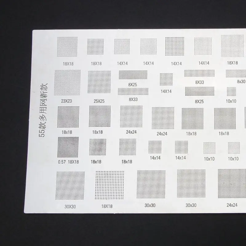 범용 BGA 스텐실, MTK MSM, 삼성, 화웨이, 샤오미, 아이패드, CPU RAM, PM 전원, IC 리볼 핀, BGA 직접 열 템플릿, 4 개