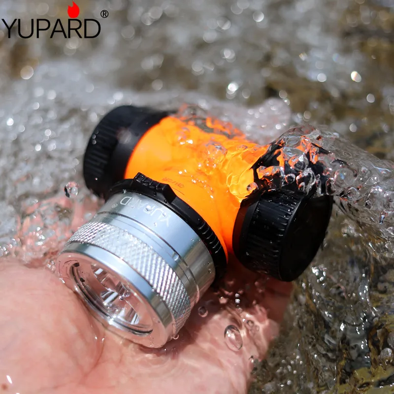 L2 + T6LED diving headlight purple purple yellow bicycle light rechargeable underwater headlight + 26650 battery charger
