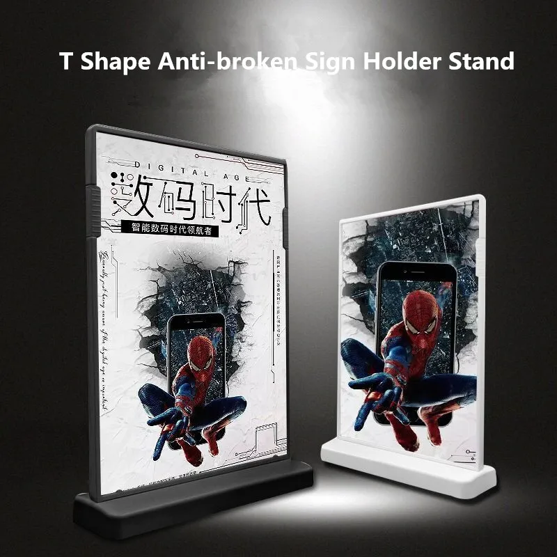 A6 T / L Shape Clear Acrylic Tents Menu Sign Card Paper Stand Table Sign Holders Poster Display Frame