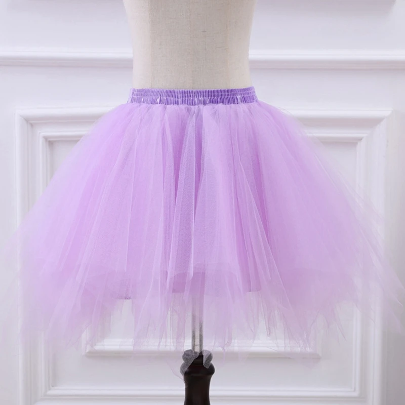 Tutu court en tulle dur pour femme, robe Lolita, jupon de fête, robe de mariée CasTrio, en stock