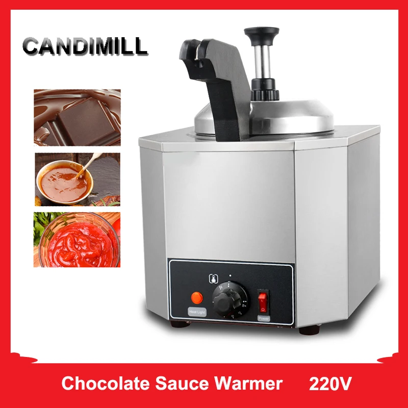 CANDIMILL Commercial Butter Chocolate Sauce Warmer Melter Sauce Dispenser Jams Warming Machine Sauce Bottle Heater