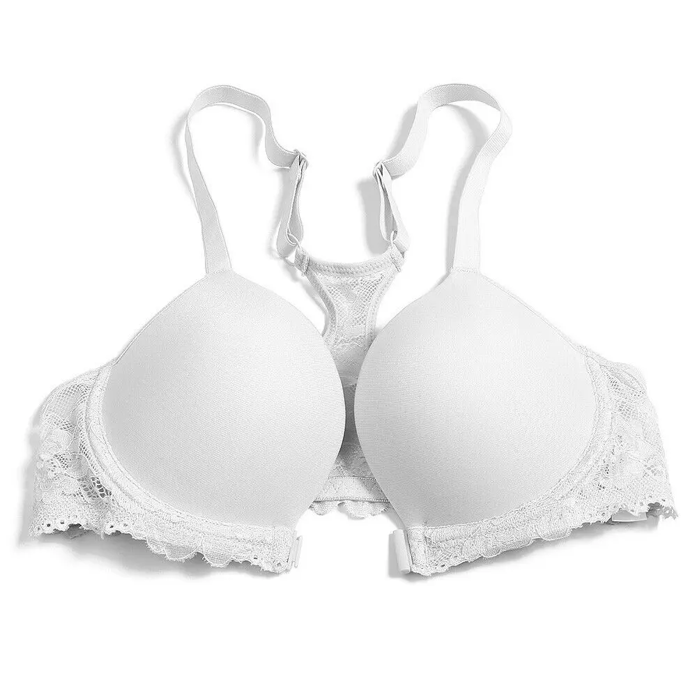 Bra For Women Front Close Push Up Bras Lace Bra Racerback Wire Bone Women Sexy Bras EU US UK CA 65 70 75 80 85 90 100 A B C D E