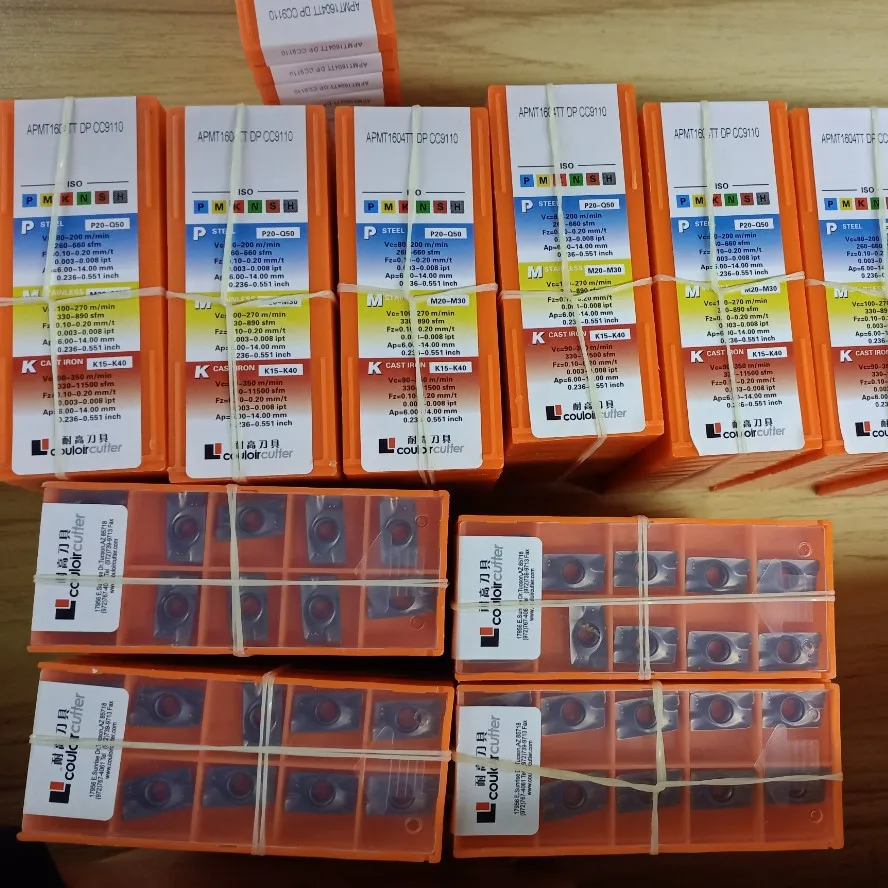 APMT1604คุณภาพสูงคาร์ไบด์ APMT เครื่องกลึง CNC เครื่องมือมิลลิ่งแทรก