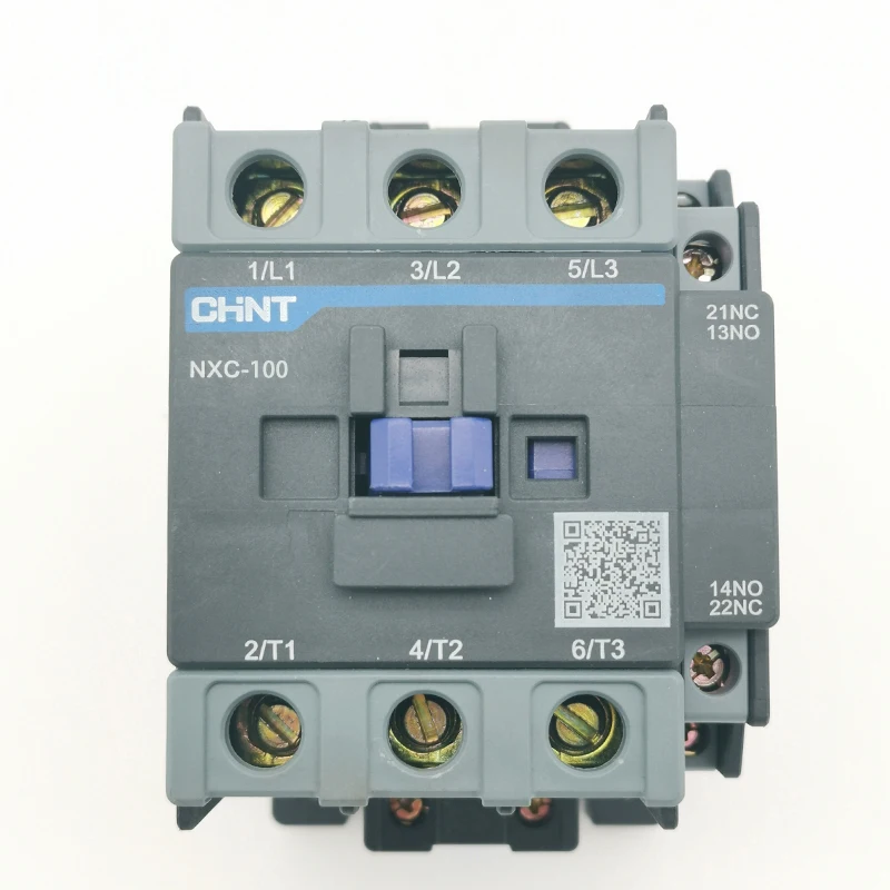 CHINT NXC-100 contactor 100A AC 24V 36V 48V 110V 127V 220V 380V 415V 1 Open and 1 close auxiliary contact