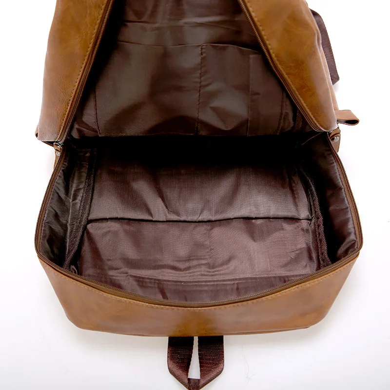 Sac à Dos de Luxe en Cuir PU pour Homme, Sacoche de Voyage Imperméable, Grande Capacité, pour Adolescent, pour Ordinateur Portable, 2020