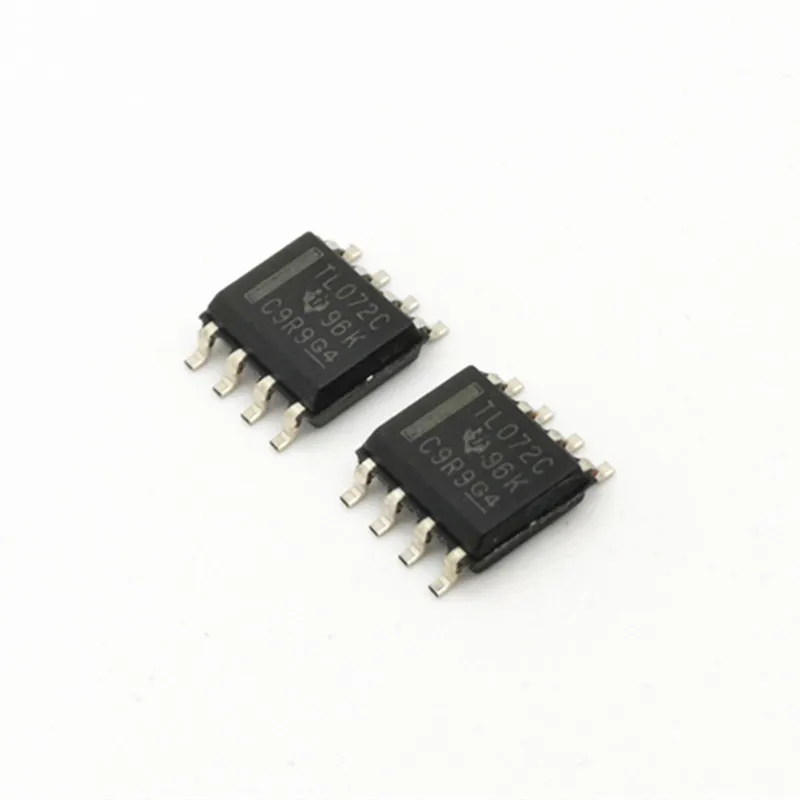 100PCS TL072C SMD SOP8 Low Power Operational Amplifier Chip IC.