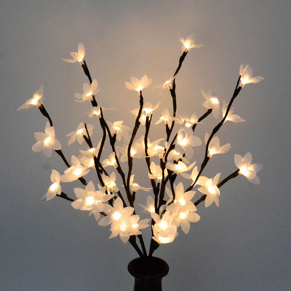 3V AdaptorType Blossom Forsytia Flower Branch Light 20\