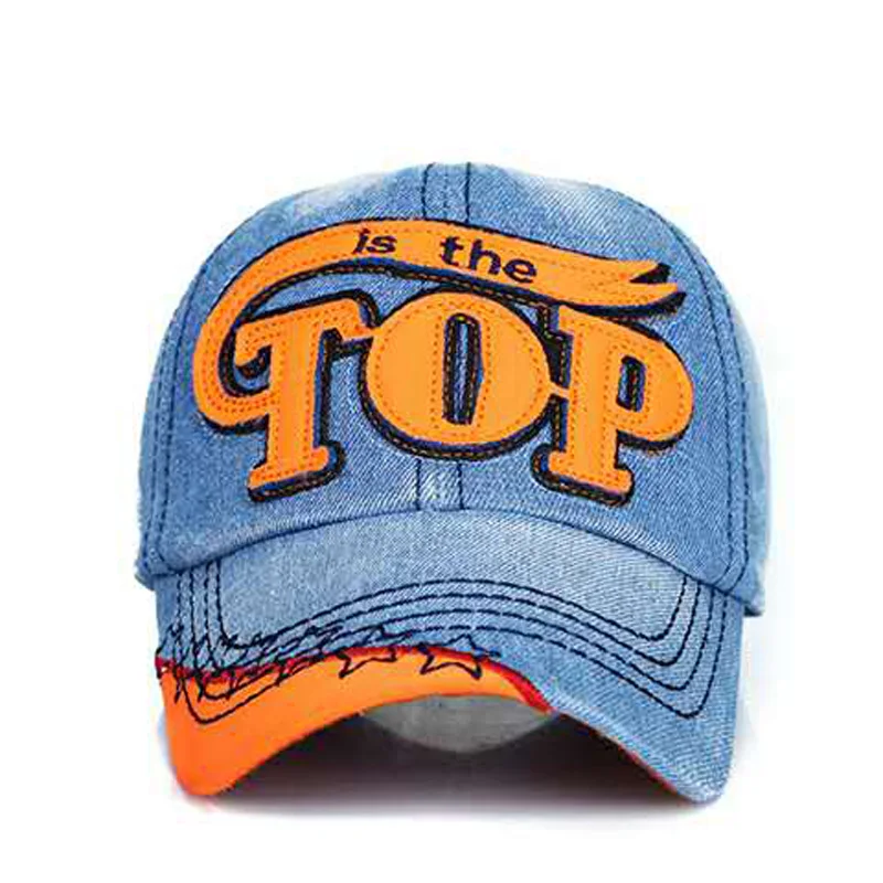 Kids Baseball Cap Boys Summer Sun Dad Hat Children Boy Adjustable Denim Caps
