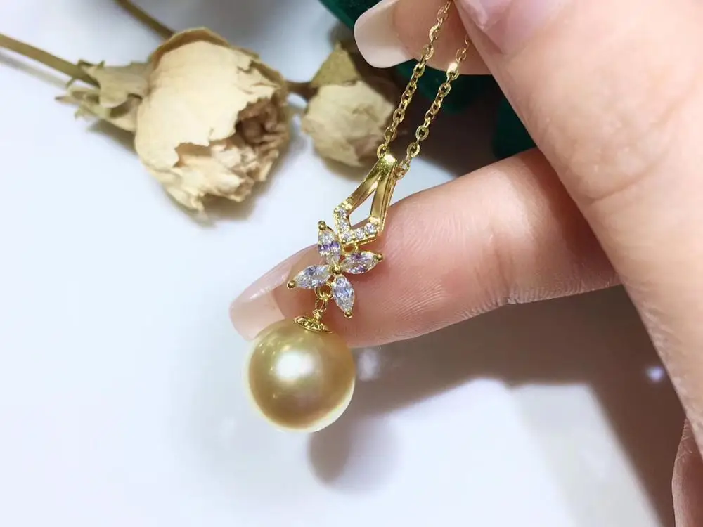 

Fashion 925 Sterling Silver Pendant Mountings Base Findings Jewelry Fittings Accessories Parts for Pearls Stones Crystal Coral