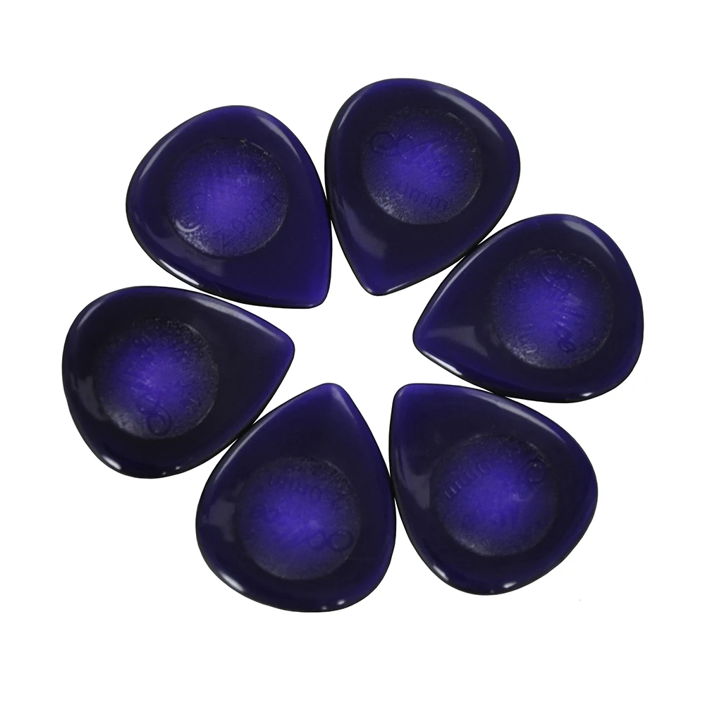 

50pcs Heavy 2mm Teardrop Waterdrop Guitar Picks Plectrums For Electric Guitar Jazz Purple