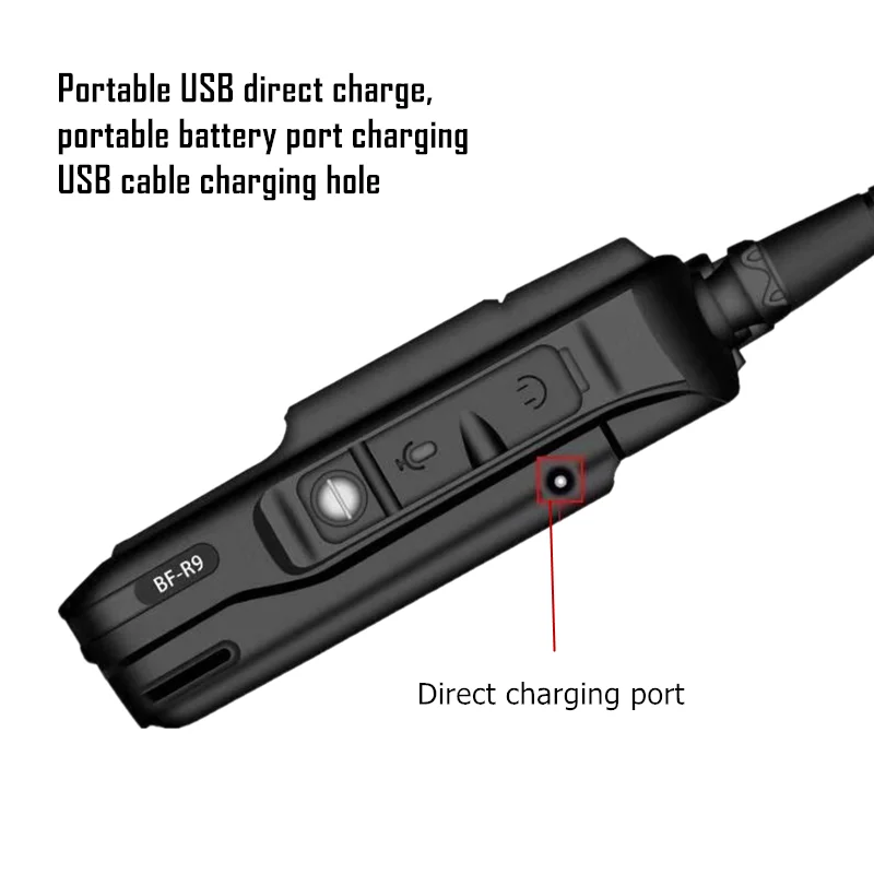 Battery USB Car Charger cable For Baofeng UV-5R 3800 Extended Battery UVS9 R9 Walkie Talkie BF-UVB3 Plus Batetery