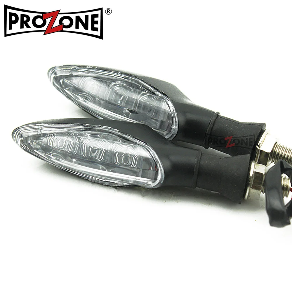 2PCS Universal 12V Flashing Turn Signals Motorcycle LED Lights Rear Blinker Indicator Tail Light For Cafe Racer Honda BMW Yamaha