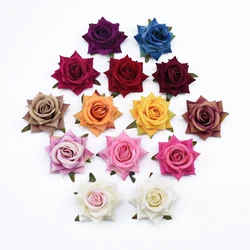 5/10Pcs Silk Roses Scrapbooking Christmas Garland Home Decoration Accessories Wedding Bridal Clearance Artificial Flowers