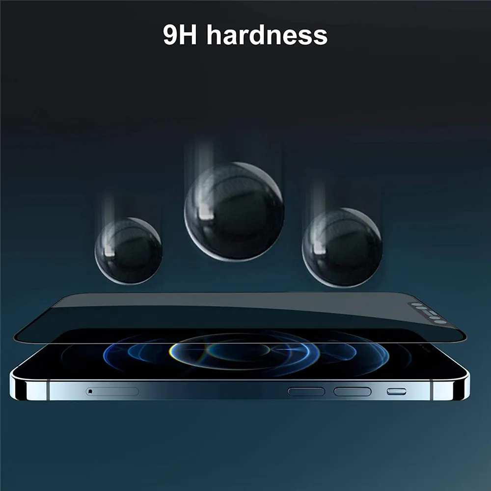 360 Degree 4-Way Privacy 9H Tempered Glass For iPhone 15 14 Plus 13 12 Mini 11 Pro X XR XS MAX Anti Spy Peeping Screen Protector