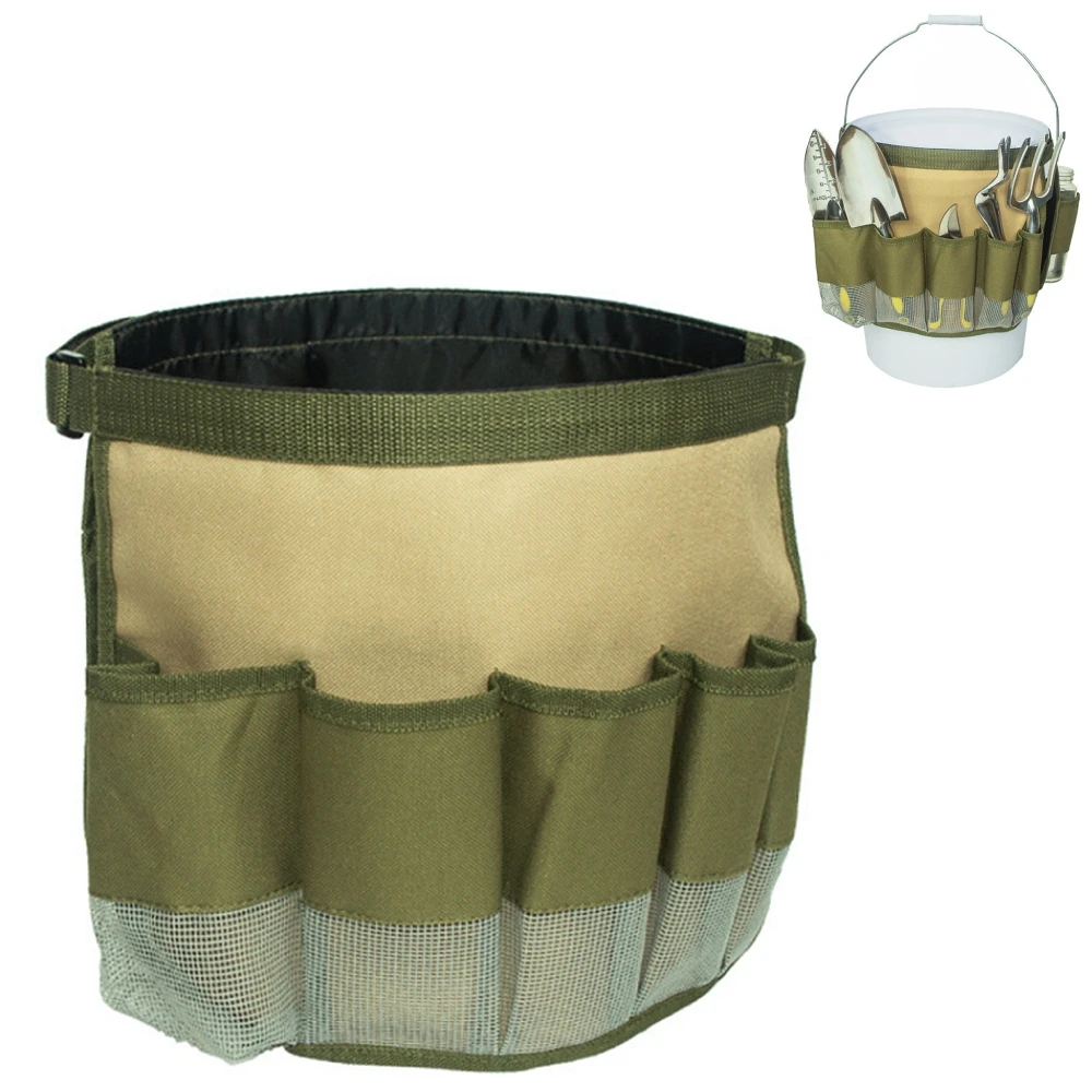 

Bucket Tools Bag Belt Organiser Cover Tote Storage Pocket Plumber Home Garden