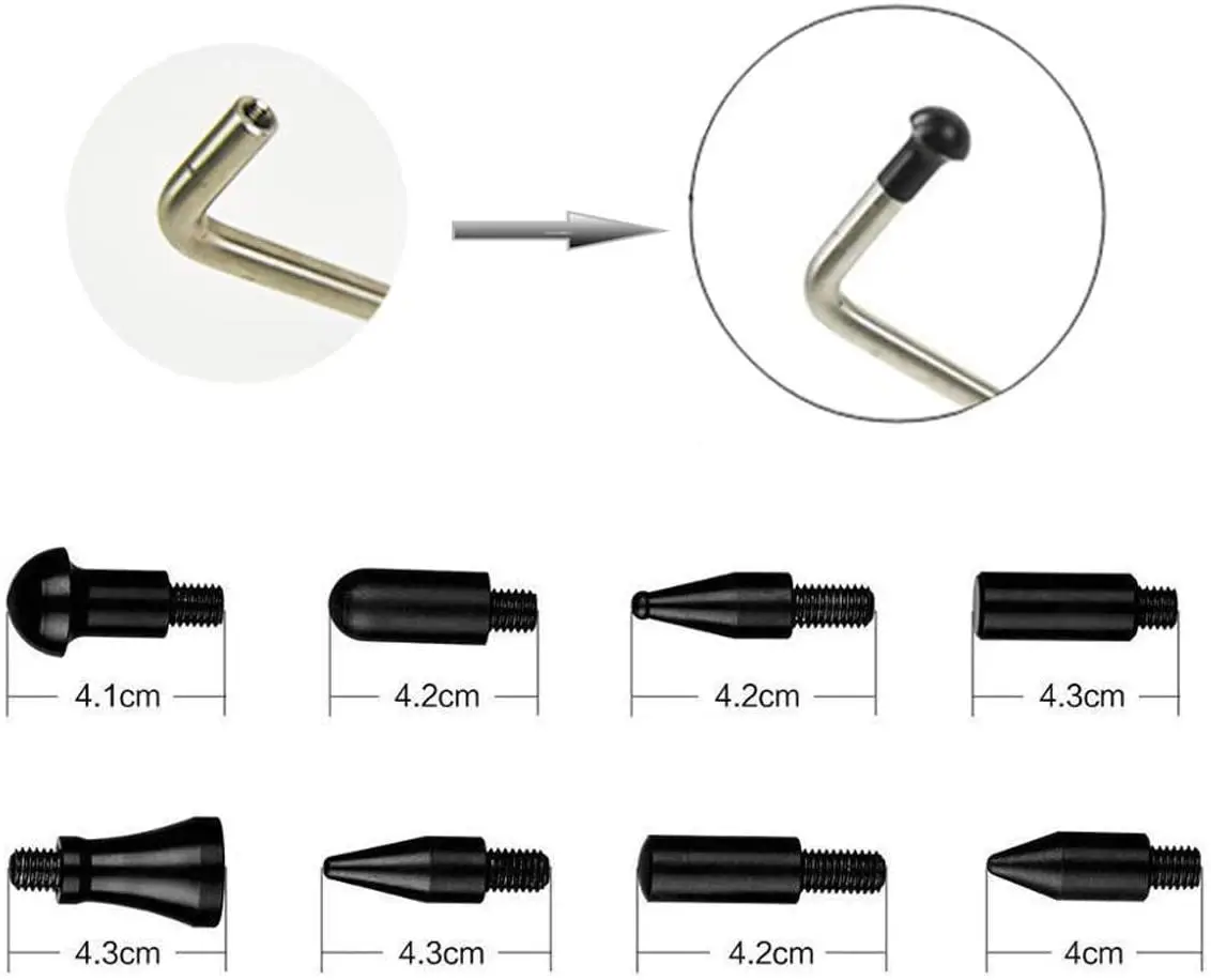 Furuix-kit de reparación de abolladuras sin pintura para coche, herramientas de varilla para carrocería de coche, daños por granizo, reparación de