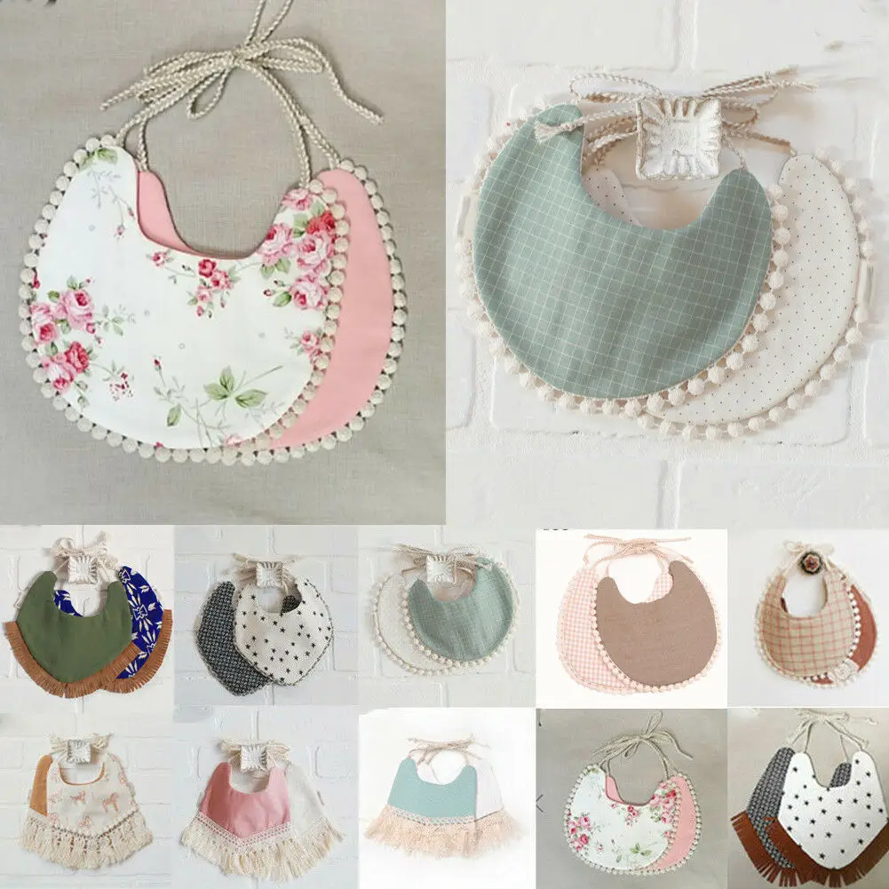 Водонепроницаемое полотенце для маленьких девочек и мальчиков, милые двухуровневые нагрудники для кормления детей, одежда из 100% хлопка и льна для слюны, слюнявчик