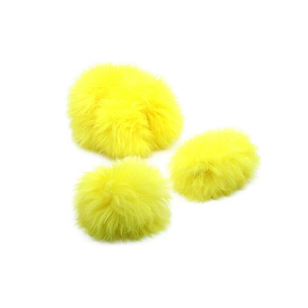 3pcs/Set Car Steering Wheel Cover Yellow Handbrake Gear Shifter Cover Plush Warm Fluffy Fuzzy Winter Car Accessories for Women