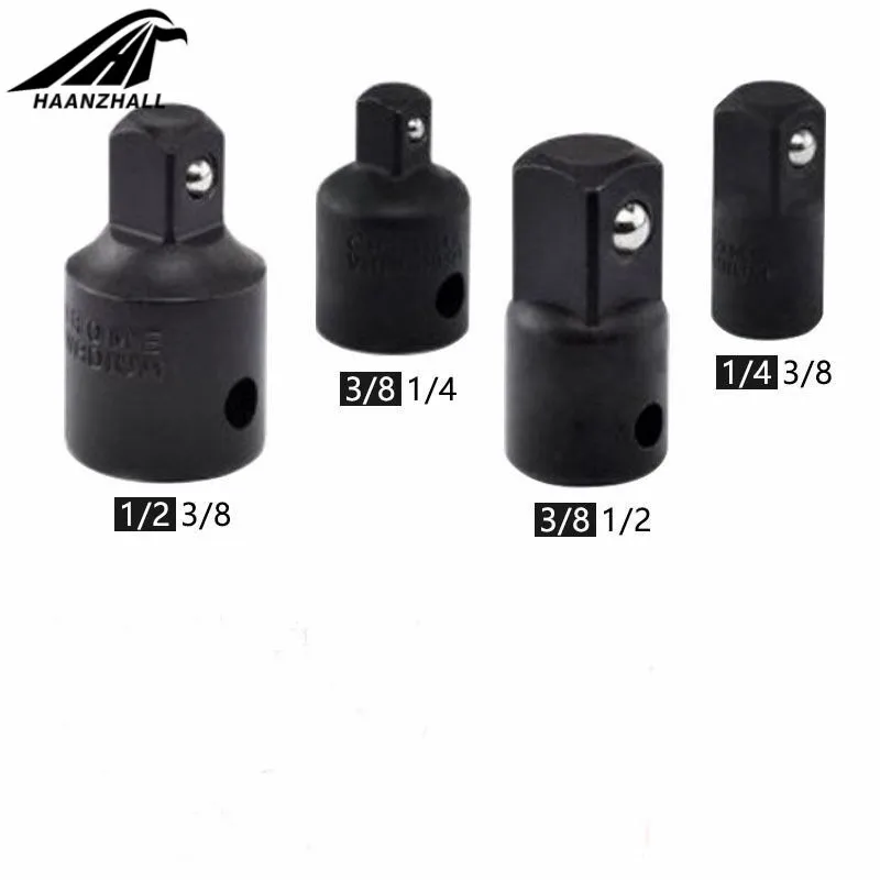 Juego de herramientas convertidor reductor adaptador de casquillo de trinquete, funda de 1/4 "3/8" 1/2 ", 4 Uds.