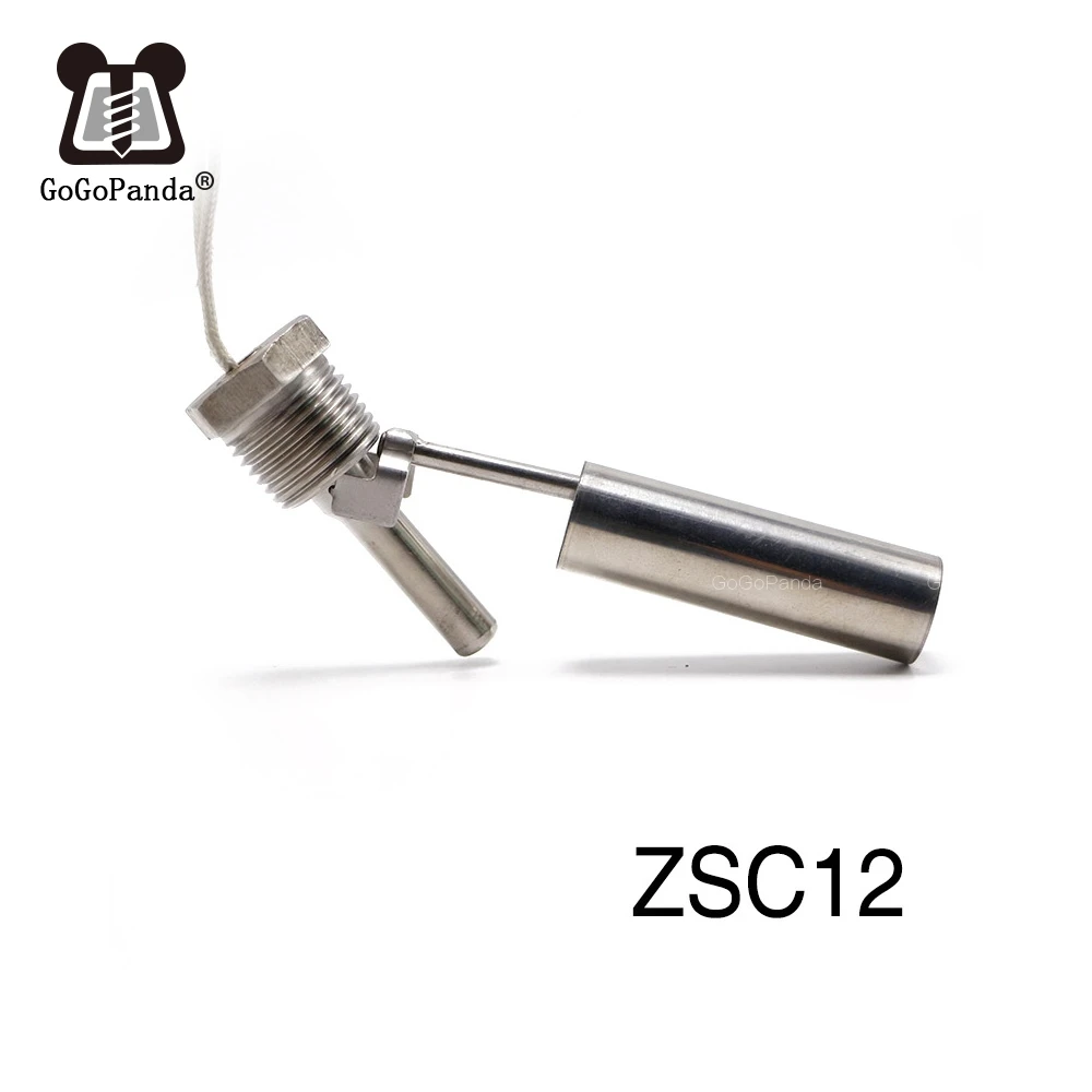 

Free Shipping 1PC ZSC12 Liquid Float Water Level Sensor Side Mount Float Switch Safe Stainless Steel Under 220V