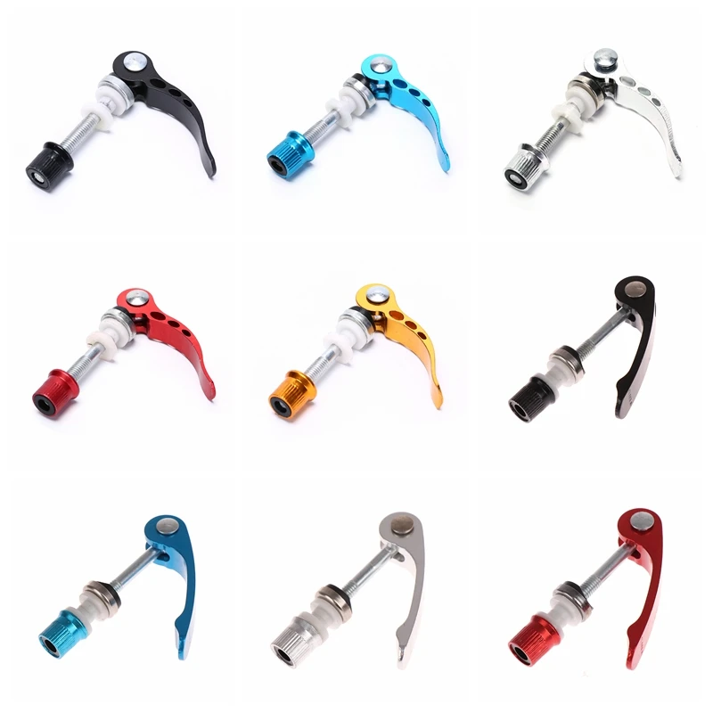 1PC Bicycle Quick Release Aluminium MTB Bike Seat Post Clamp Seatpost Mountain Bike Seat Tube Clamp Bicycle Accessories 5 Colors