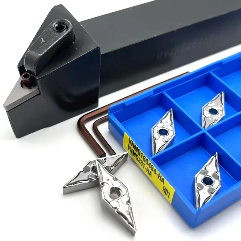 1 pz External MVJNR1616K16 MVJNR2525M16 portautensili per tornitura esterna VNMG inserti in metallo duro Set di utensili da taglio per tornio MVJNR