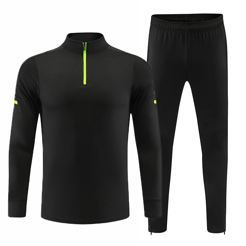 Sports Suit Men Running Orange Jacket Training Pants Sport Set Running Suits Gym Sportwear