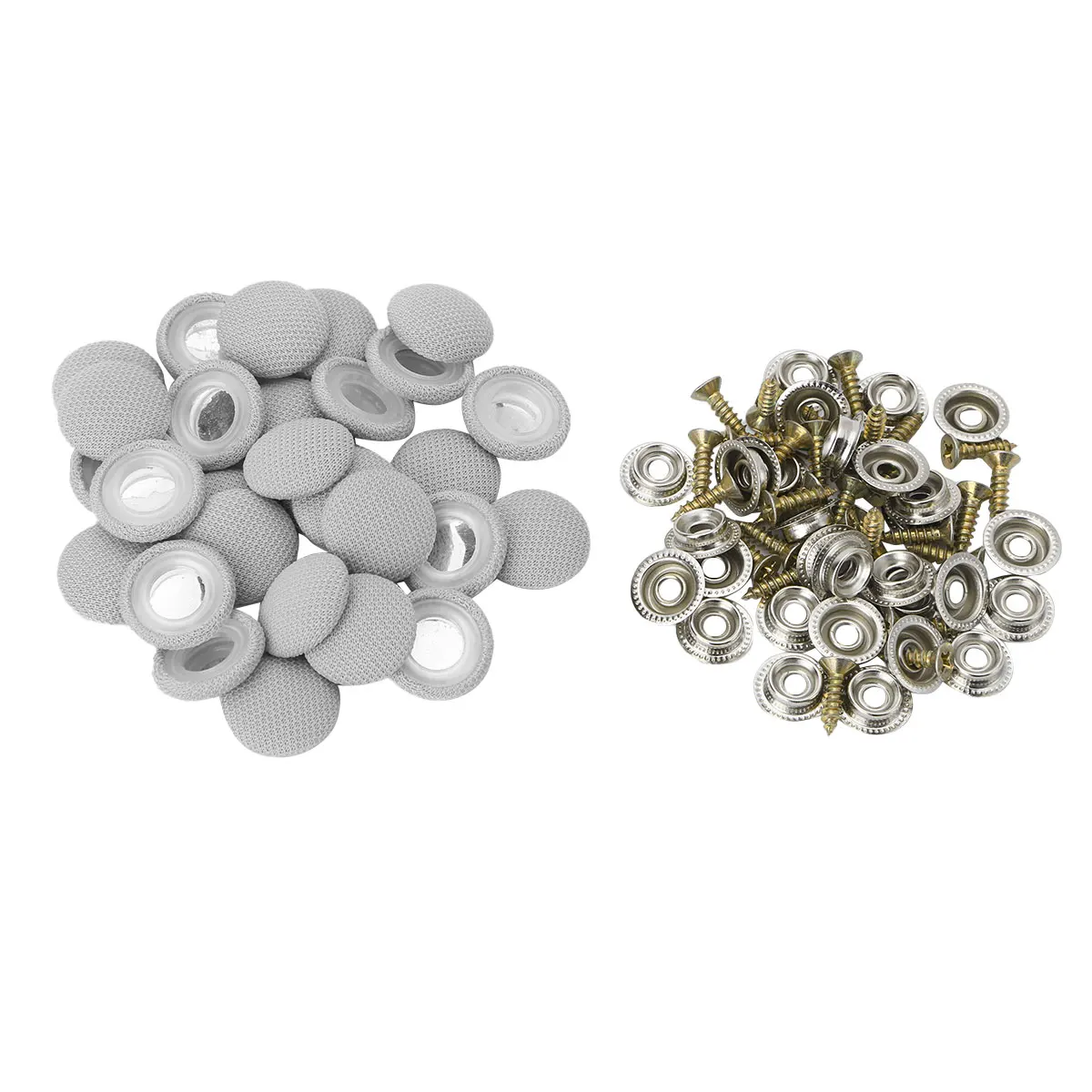 30Pcs Car Roof Buckles Car Interior Ceiling Cloth Fixing Screw Cap Roof Snap Rivets Retainer Automotive Headliner Repair Button