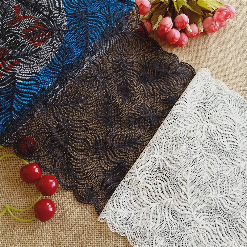 28-5 25cm Lace Lace Decoration Black Lace Edge Clothing Decoration DIY Handmade Lace Lace E2136 Dress Decoration