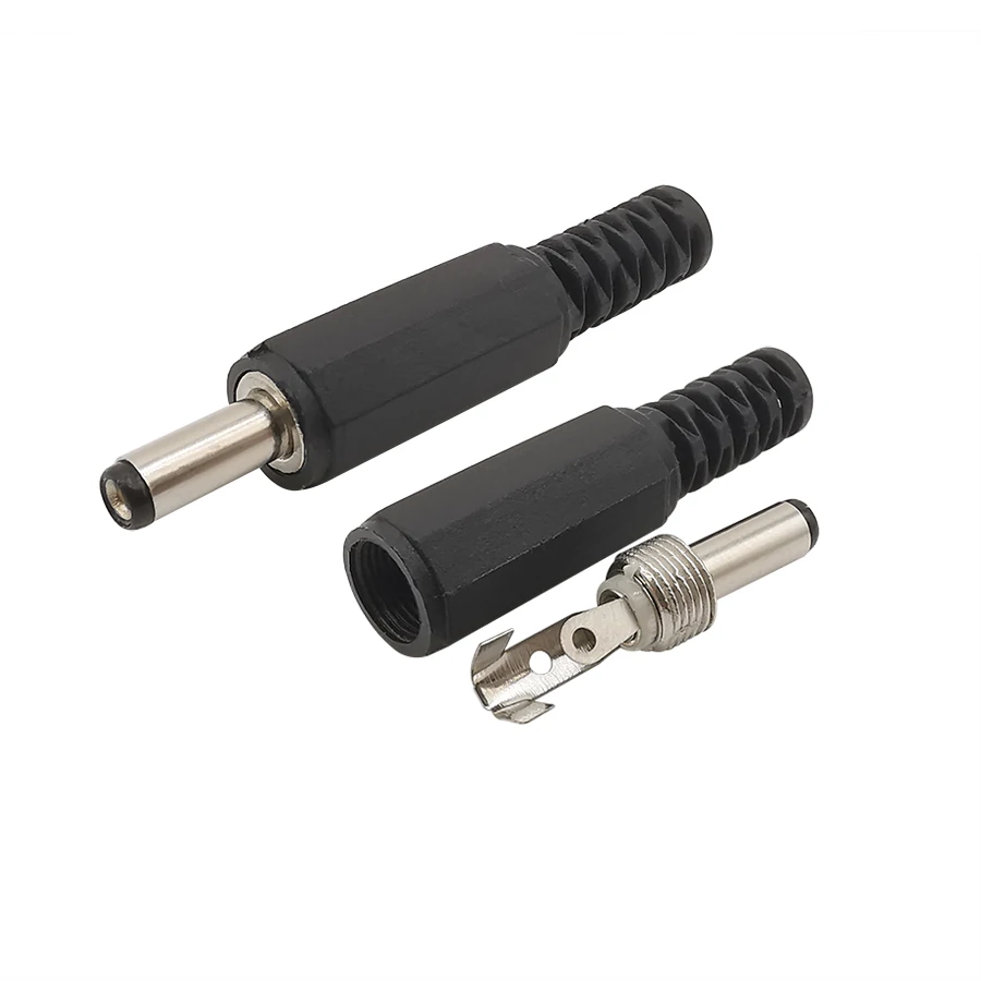 5Pairs DC 3.5 x 1.3mm DC Power Male Female Jack Nut Panel Mount Solder Wire Connectors 3.5mm x 1.3mm DC Plug Socket Connector