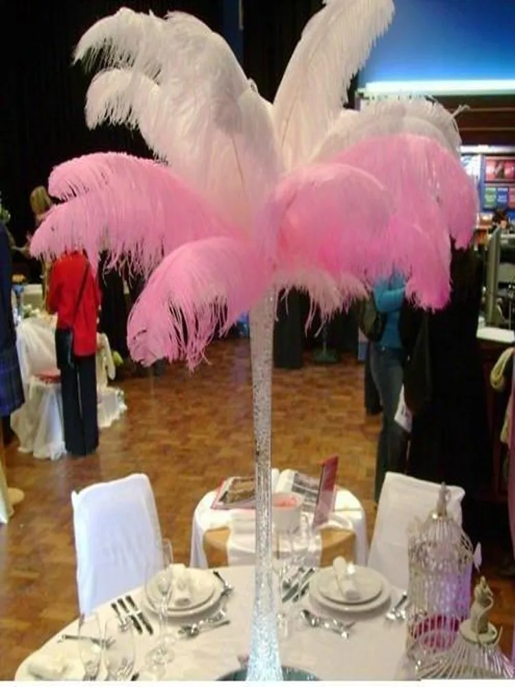 

New Arrival 55-60 CM /22-24" Large Ostrich Feather Plume DIY Craft For Christmas Wedding Party Table Decoration AA Grade