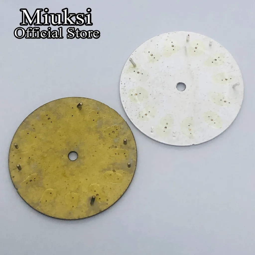 Miuksi 29.2mm black silver blue green orange yellow red dial luminous fit NH35 NH36 ETA 2824 2836 Miyota 8205 8215 821A movement