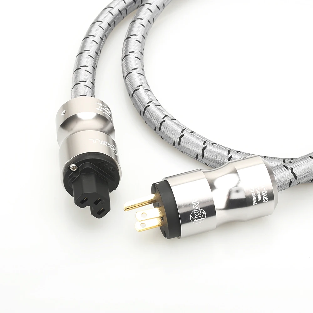 KRELL CRYO-156 US/EU AC Power Cord Power Cable  CD Amplifier Amp US Power Cables EU US Plug