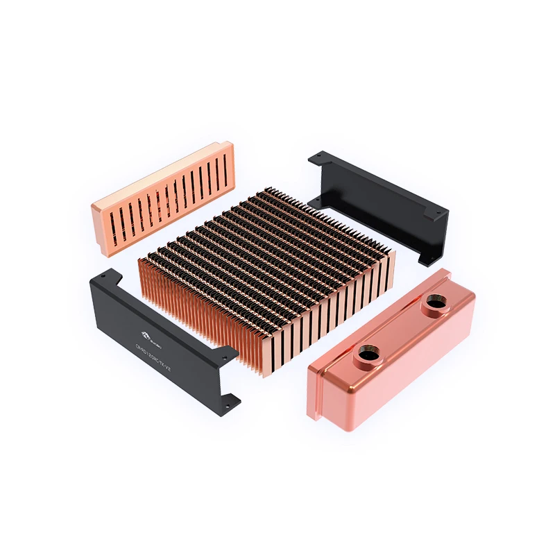 Bykski Black 120mm Copper Radiator,About 40mm Thickness,M3X30 Screws ,Better For 12cm ,25mm Thick Fan,CR-RD120RC-TK-V2