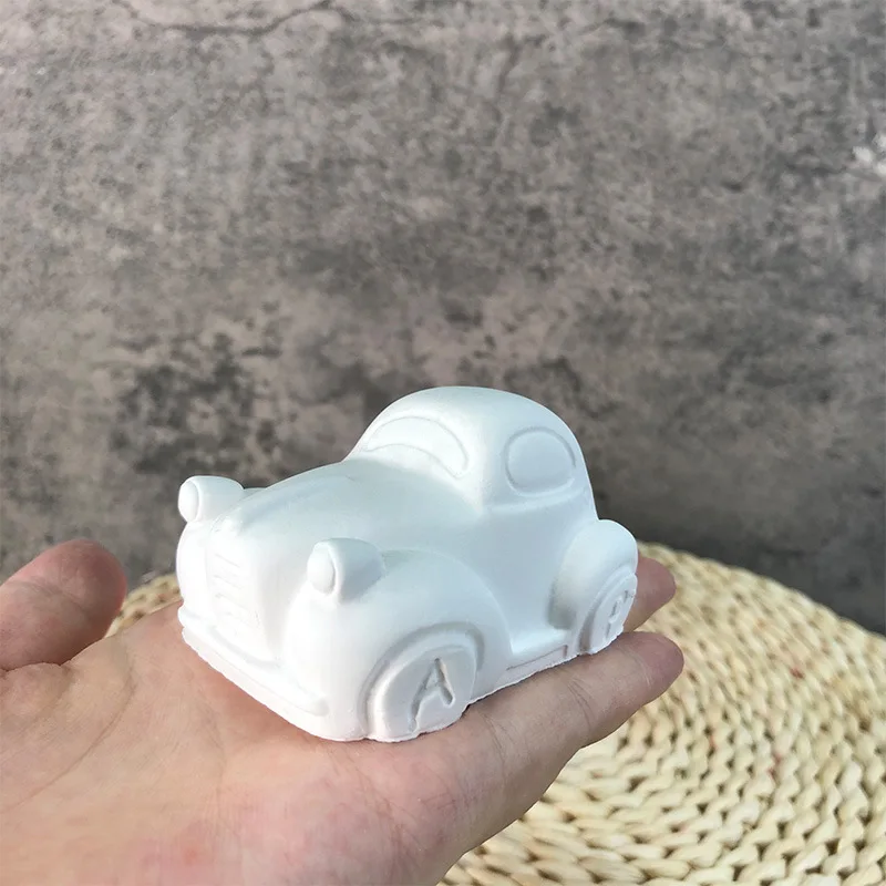 Car Shape Aroma Gypsum Candle Mold DIY Handmade Soap Aromatherapy Silicone Mould Car Cake Molds Home Decoration